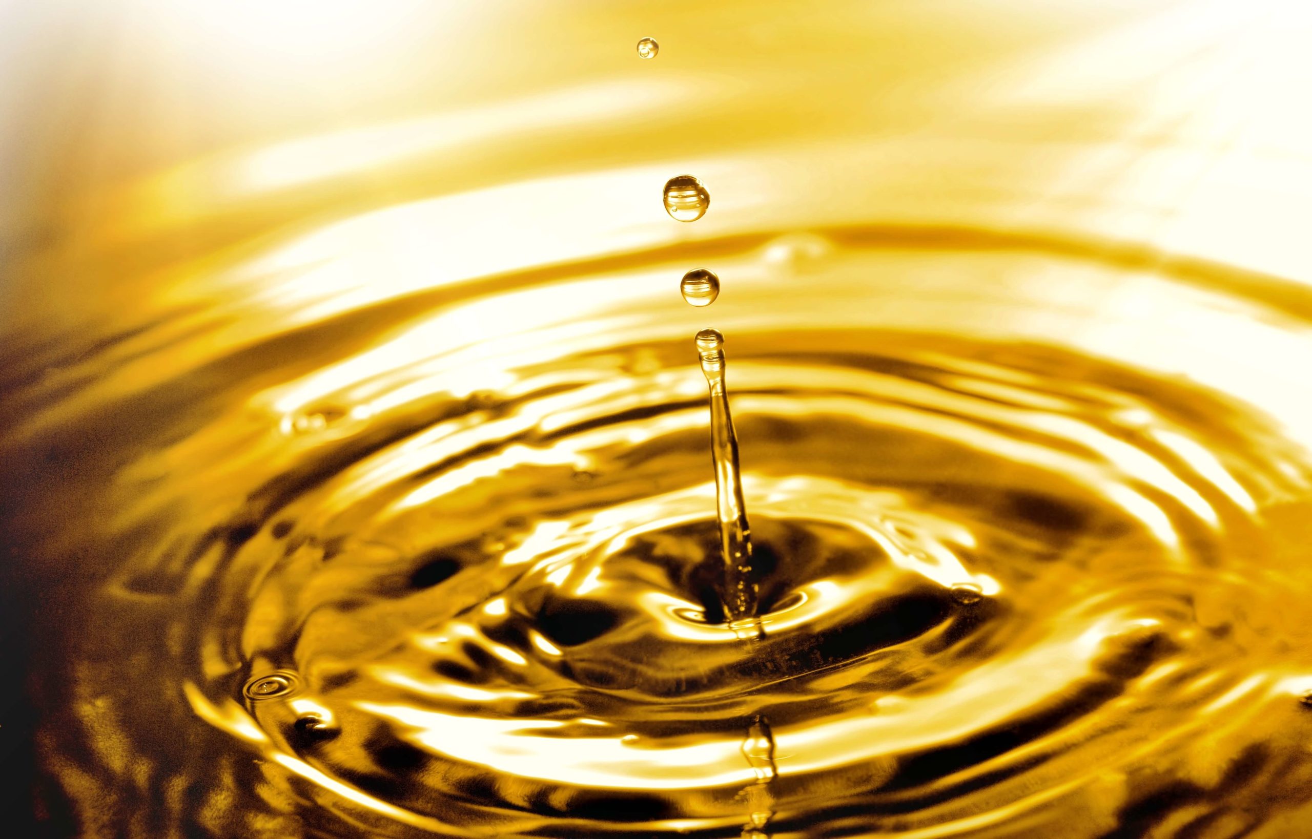 Goccia di gasolio dorata simbolo della qualità del prodotto